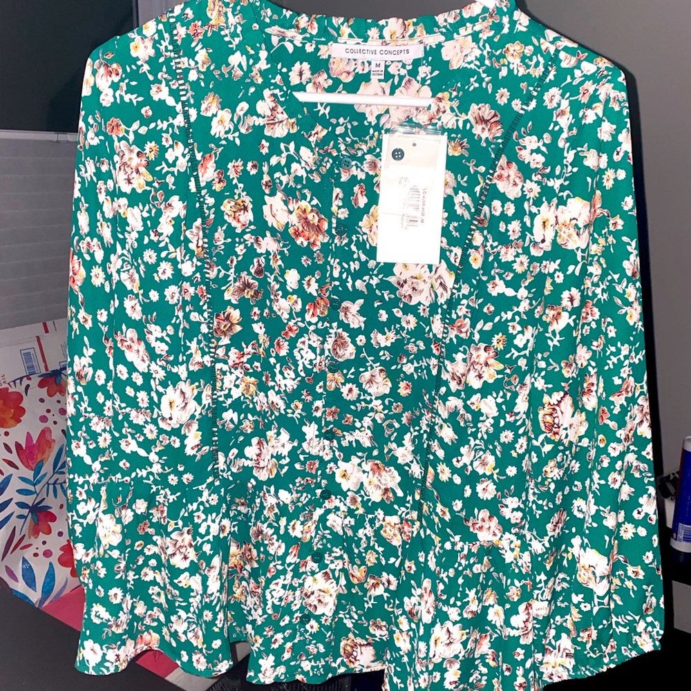 Collective Concepts Peplum Top
